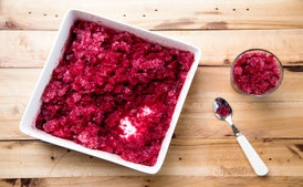 3-Ingredient Blueberry Champagne Granita