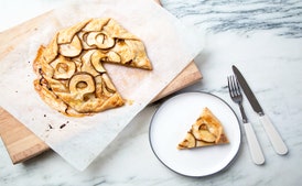 3-Ingredient Caramel-Pear Galette