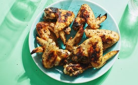 3-Ingredient Garlic-Herb Grilled Chicken Wings