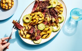 3-Ingredient Grilled Steak, Pineapple, and Avocado Salad