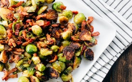 3-Ingredient Sweet and Smoky Brussels Sprouts