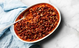 3-Ingredient Sweet Potato Casserole with Maple Pecans