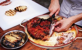 Agave-Glazed Pork Belly with Grilled Pineapple