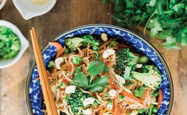 Almond Pad Thai With Shiritaki Noodles