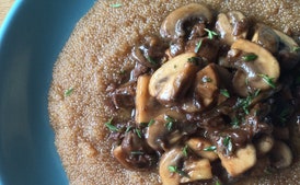 Amaranth Risotto With Mushrooms