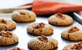 Amaranth-Walnut Cookies with Brandy