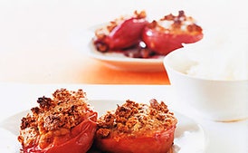 Amaretti-Stuffed Peaches