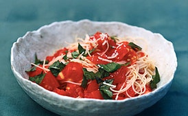 Angel-Hair Pasta with Fresh Tomato Sauce