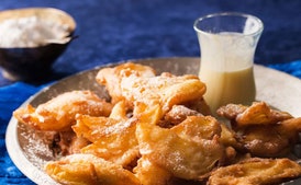 Apple Fritters with Orange Glaze