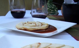 Apple Galettes with Caramel Sauce