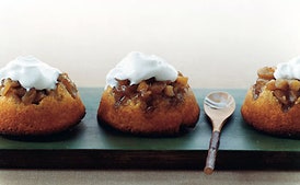 Apple Upside-Down Cornmeal Cakes