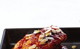 Apricot Chicken with Almonds