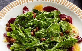 Arugula Salad with Pickled Beets and Preserved-Lemon Viniagrette