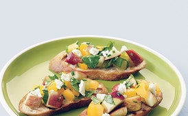 Arugula, Yellow Tomato, and Nectarine Salsa