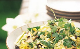 Asian Noodle, Mushroom, and Cabbage Salad