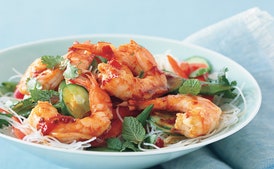 Asian Noodle Salad with Shrimp