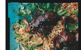 Asian Noodles with Barbecued Duck Confit