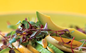 Asian Pear and Avocado Salad with Garam Masala Syrup