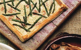 Asparagus-Ricotta Tart with Comte Cheese