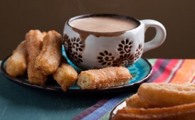 XOCO Churros with Mexican Hot Chocolate