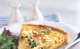 Yellow Squash and Mozzarella Quiche with Fresh Thyme