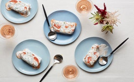 Yogurt-Peach Semifreddo