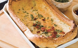 Yorkshire Pudding with Bacon and Sage