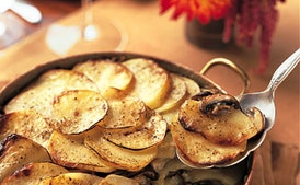 Yukon Gold Potato and Wild Mushroom Gratin