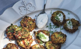 Zucchini Keftedes with Feta and Dill